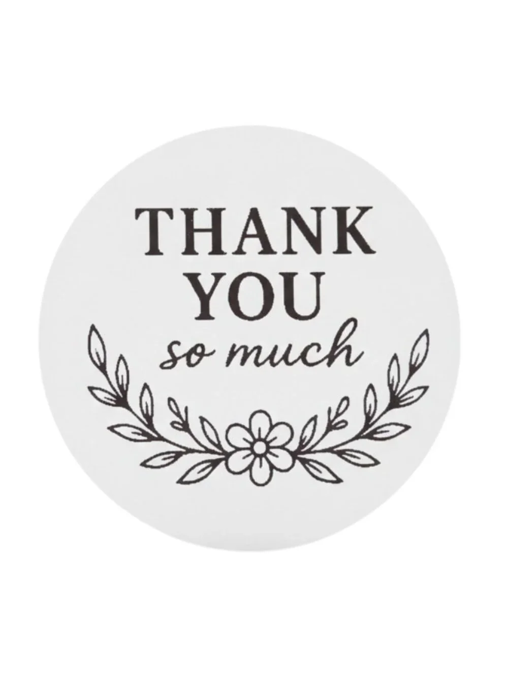 200 Thank You Stickers 2inch Round Matte Labels Small Business Packaging